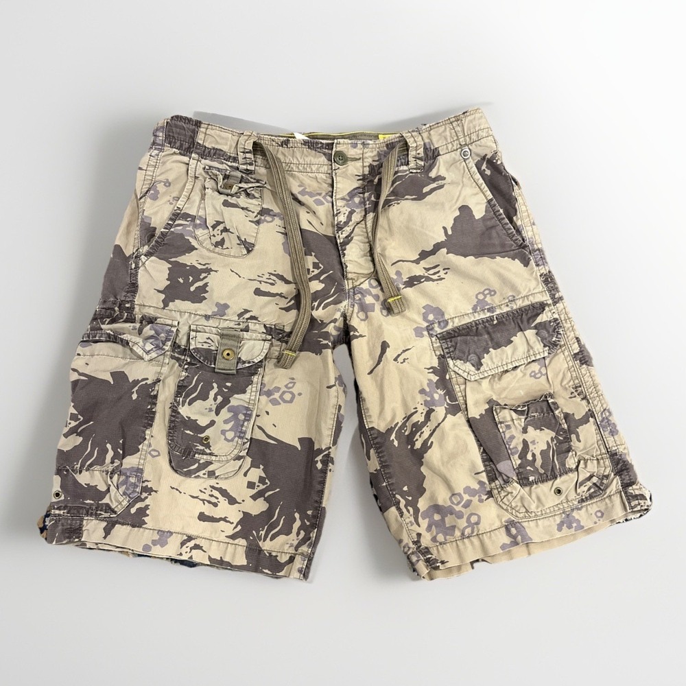 Gap Mens Cargo Shorts Sz L‎ 34-36 Military Tactical Camo Cotton Outdoor Vtg Y2K